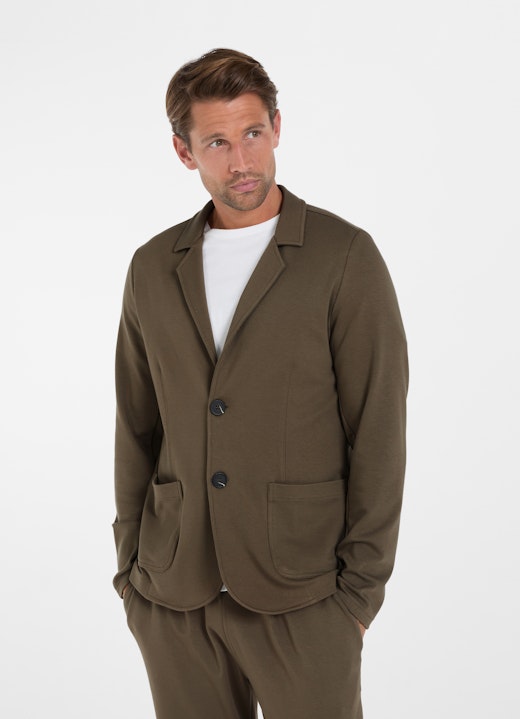 Regular Fit Jacken Blazer khaki