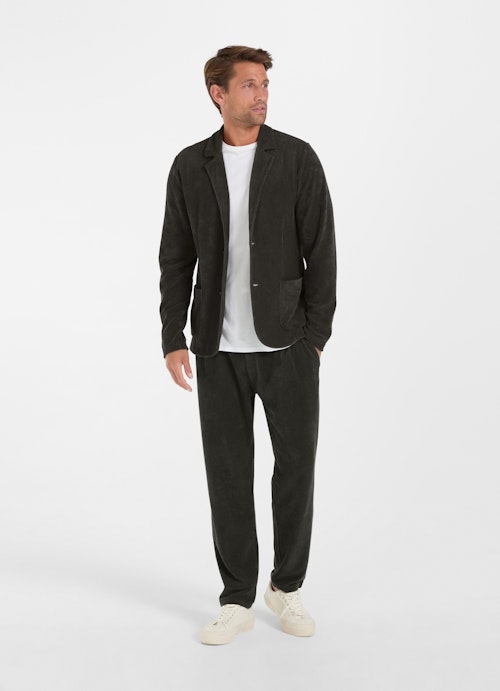 Regular Fit Hosen Cord - Hose charcoal