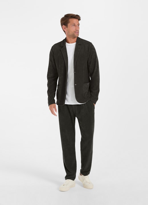 Regular Fit Hosen Cord - Hose charcoal