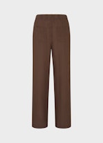 Wide Leg Hosen Leinen - Hose cacao