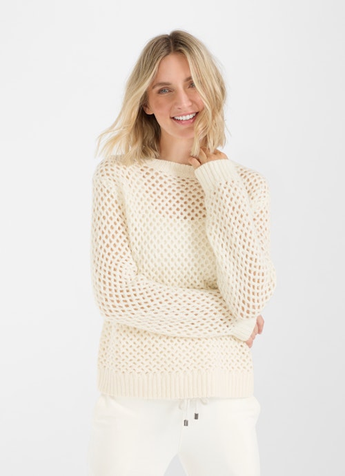 Casual Fit Strick Strick - Pullover eggshell