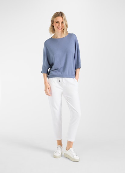 Casual Fit Strick Cashmere Blend - Pullover denim