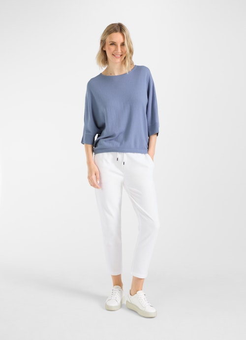 Coupe Casual Fit Maille Pull en cachemire mélangé denim