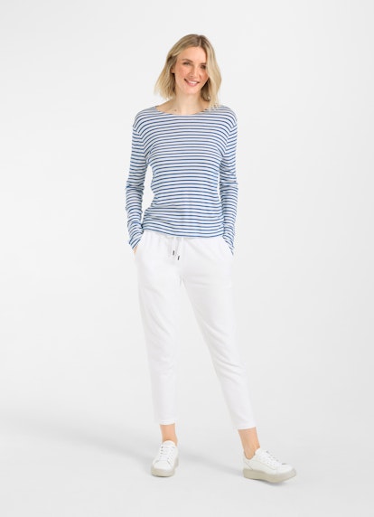 Slim Fit Longsleeves Modal Longsleeve victoria blue-white