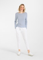 Slim Fit Longsleeves Modal Longsleeve victoria blue-white