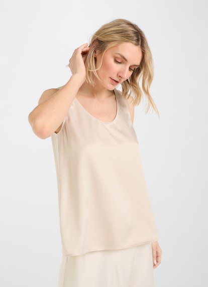 Loose Fit Tops Satin - Top almond milk