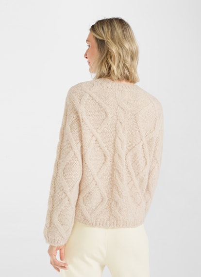 Casual Fit Strick Strick - Pullover almond milk
