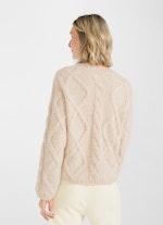 Casual Fit Strick Strick - Pullover almond milk