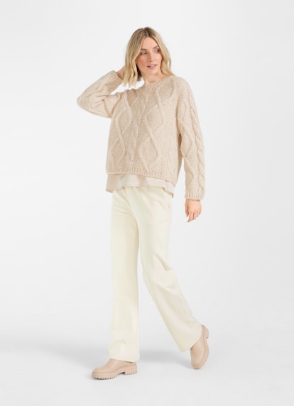 Casual Fit Strick Strick - Pullover almond milk