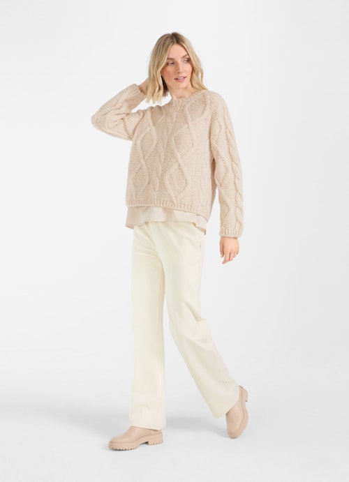 Casual Fit Knitwear Knit - Sweater almond milk