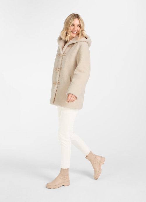 Casual Fit Jacken Teddy Jacke eggshell