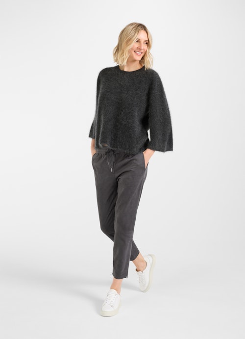 Casual Fit Knitwear Cashmere sweater charcoal