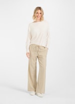 Wide Leg Hosen Leinen - Hose desert sand