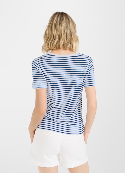 Slim Fit T-shirts Jersey Modal - T-Shirt victoria blue-white