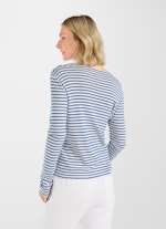 Slim Fit Longsleeves Modal Longsleeve victoria blue-white