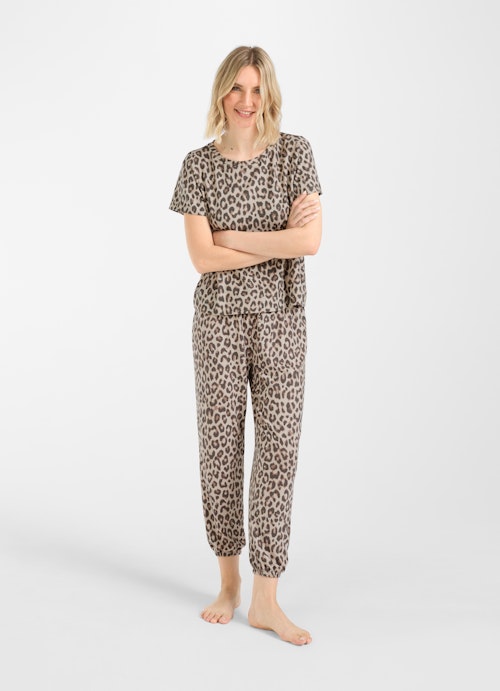 Regular Fit Hosen Nightwear - Hose sand