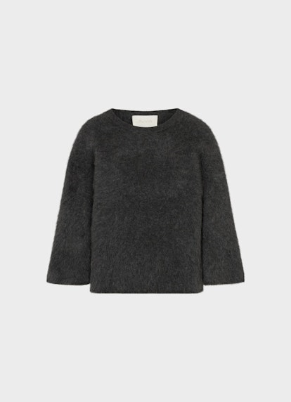 Casual Fit Strick Cashmere - Pullover charcoal