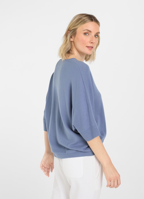 Coupe Casual Fit Maille Pull en cachemire mélangé denim