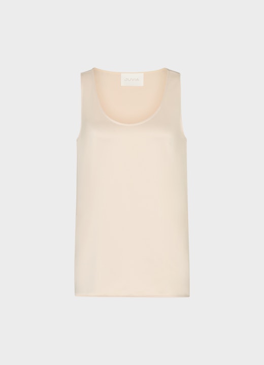 Loose Fit Tops Satin - Top almond milk