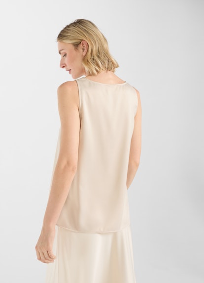 Loose Fit Tops Satin - Top almond milk