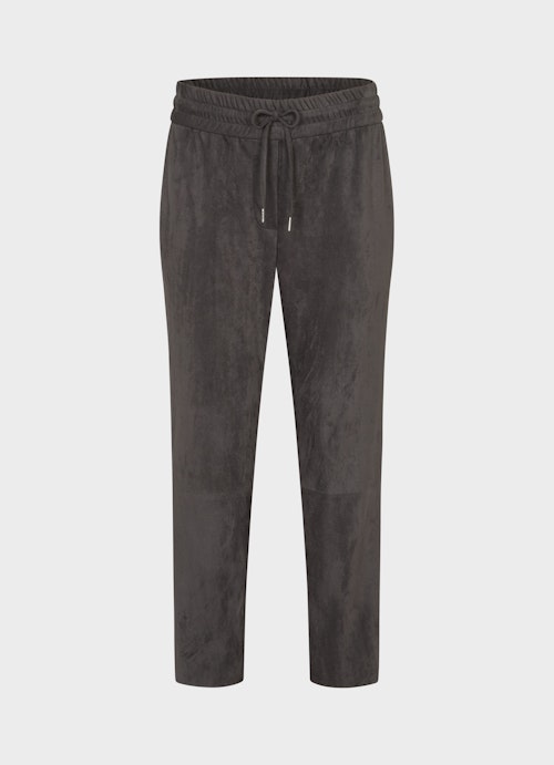 Regular Fit Hosen Tech Leather - Hose charcoal