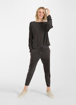 Regular Fit Hosen Tech Leather - Hose charcoal