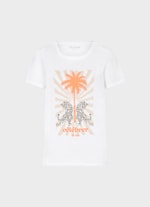 Regular Fit T-Shirts T-Shirt white-jaffa orange