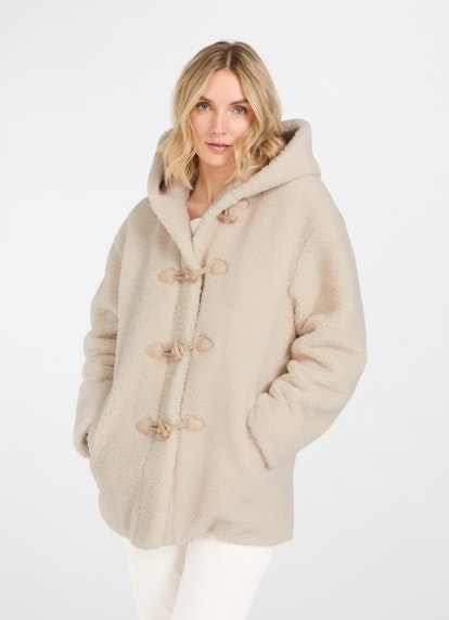 Casual Fit Jacken Teddy Jacke eggshell