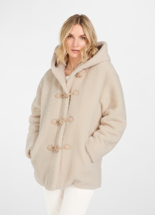 Casual Fit Jacken Teddy Jacke eggshell