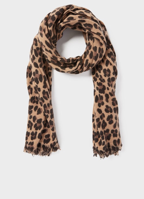 Regular Fit Strick Cashmere Blend - Schal toffee