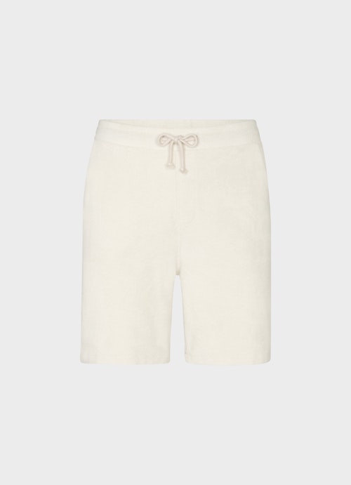 Regular Fit Shorts Frottee - Shorts eggshell