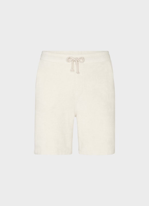 Regular Fit Shorts Frottee - Shorts eggshell
