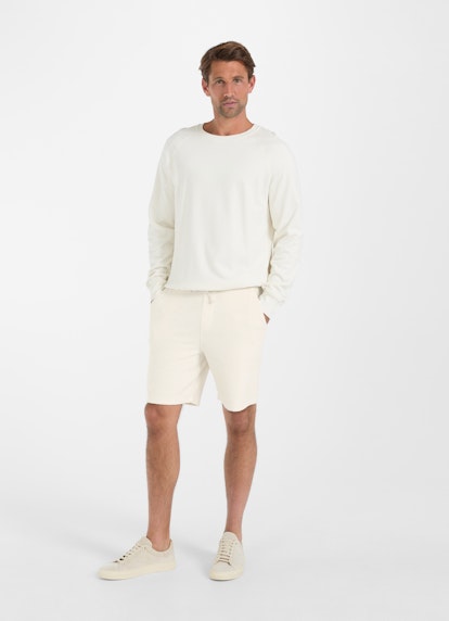 Regular Fit Shorts Frottee - Shorts eggshell