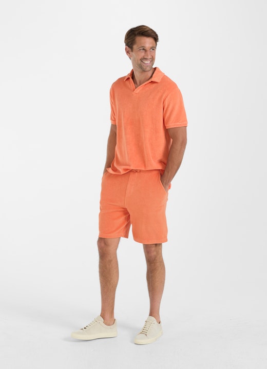 Regular Fit Shorts Frottee - Shorts jaffa orange
