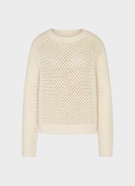 Casual Fit Strick Strick - Pullover eggshell