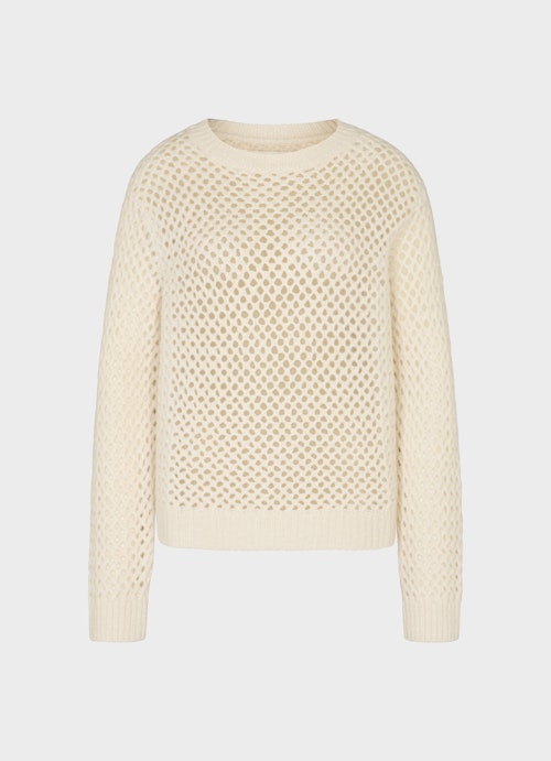 Casual Fit Strick Strick - Pullover eggshell