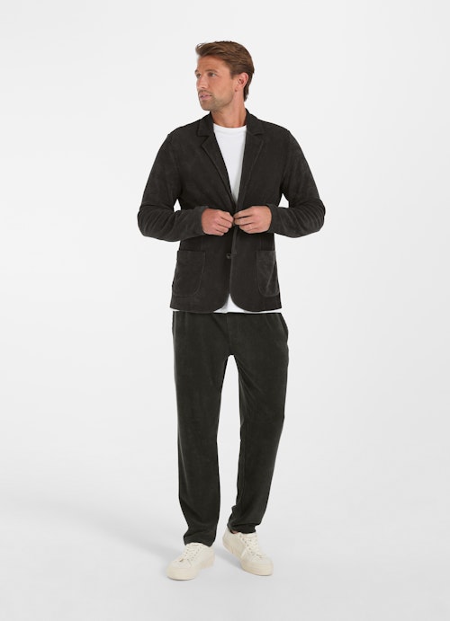 Regular Fit Hosen Cord - Hose charcoal