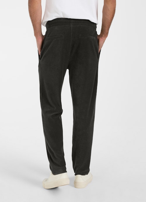 Regular Fit Hosen Cord - Hose charcoal