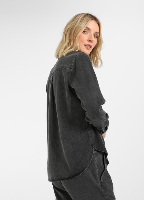 Casual Fit Blouses denim - shirt black