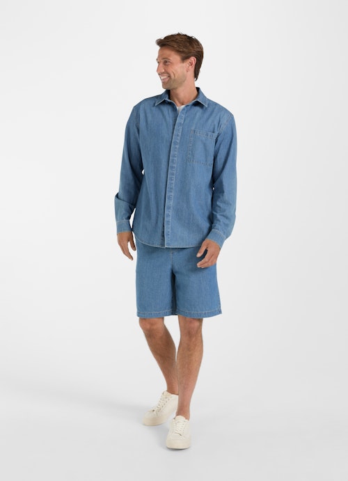 Coupe Regular Fit Short Short en jean denim