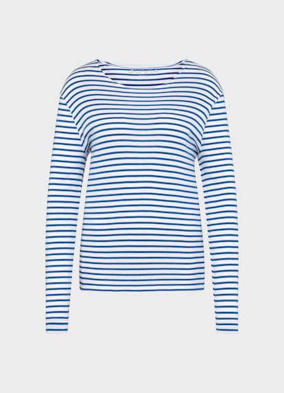 Slim Fit Longsleeves Modal Longsleeve victoria blue-white
