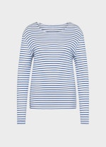 Slim Fit Longsleeves Modal Longsleeve victoria blue-white