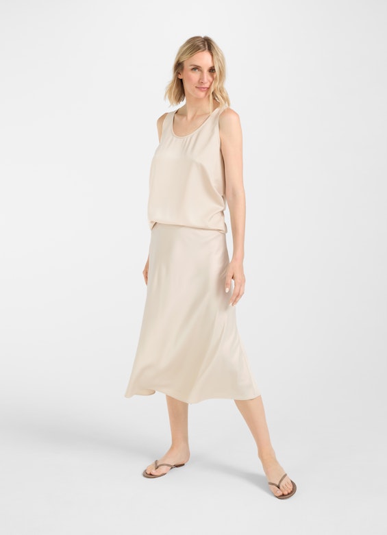Loose Fit Tops Satin - Top almond milk