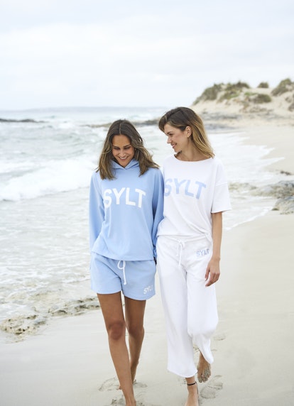 Loose Fit Hosen Sylt Sweatpants white