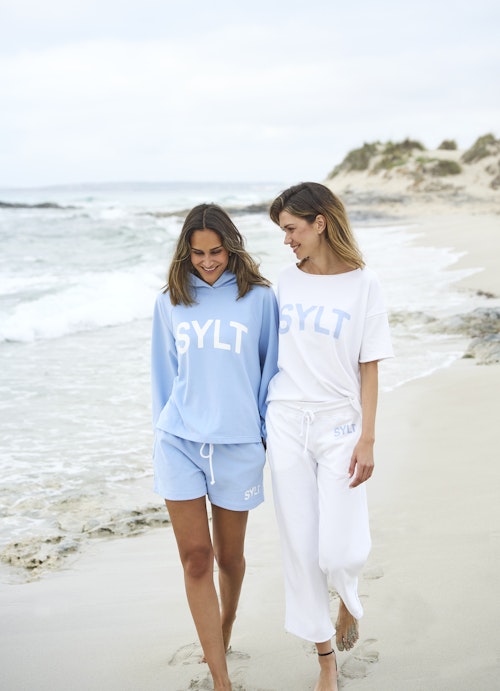 Loose Fit Hosen Sylt Sweatpants white