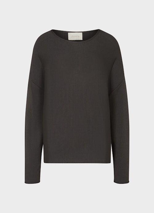 Casual Fit Strick Viscose Stretch - Sweater charcoal