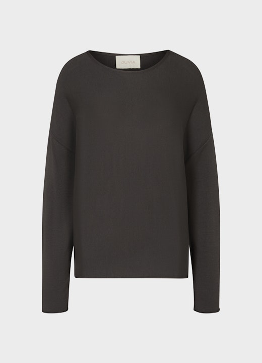Casual Fit Strick Viscose Stretch - Sweater charcoal