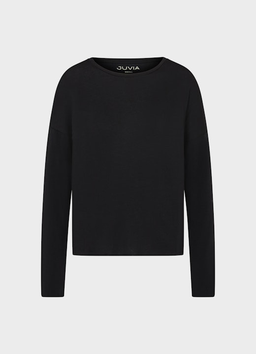 Oversized Fit Longsleeves Jersey Modal - Longsleeve black