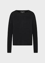Coupe oversize T-shirts à manches longues Jersey Modal - Manches longues black