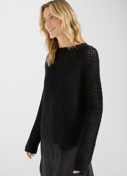 Casual Fit Strick Strick - Pullover black